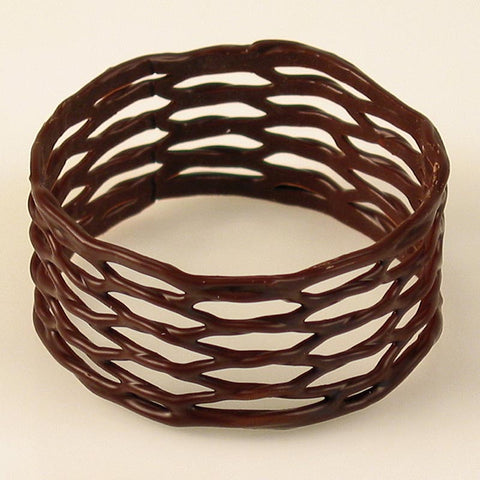 Gebinde-1-Serviettenringe - klein, dunkle Schokolade, ø 45mm, 30mm hoch, 600 g, 100 St