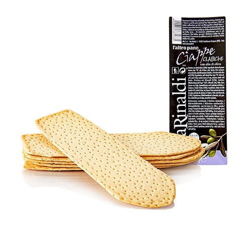 Gebinde-16-Ciabattine mit Olivenöl - flache Brotteigfladen wie Grissini, 140 g