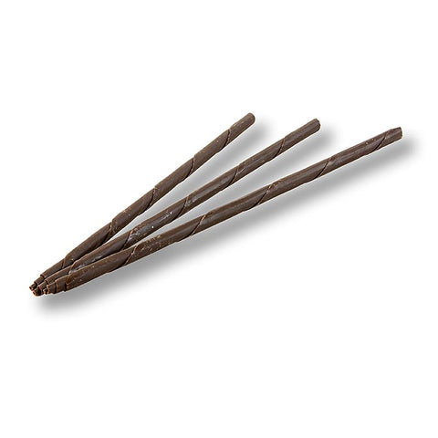 Gebinde-6-Schokozigarren - "Panatella", dunkel, 20cm lang, ø 6mm, 715 g, 110 St