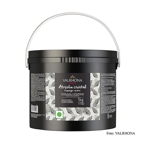 Gebinde-2-Valrhona Nappage - Absolu Cristal, neutral, klarer Guss, 5 kg