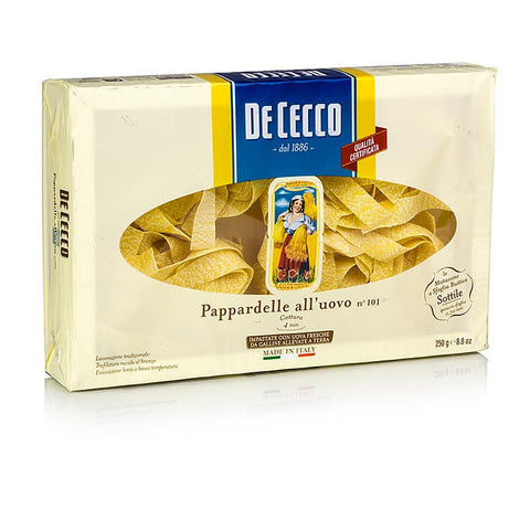 Gebinde-12-De Cecco Pappardelle mit Ei, No.101, 250 g
