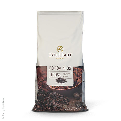 Gebinde-4-Kakao Grue, gehackte und geröstete Kakaobohnen, Callebaut, 800 g