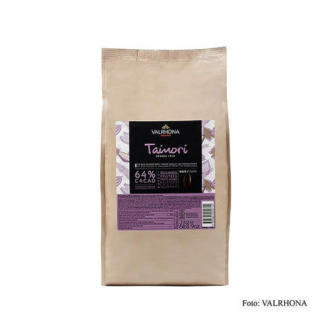 Gebinde-3-Valrhona Tainori "Grand Cru", Couverture, Callets, 64% Kakao, Dom. Republik, 3 kg