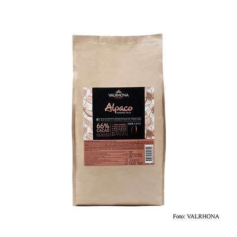 Gebinde-3-Valrhona Alpaco "Grand Cru", dunkle Couverture, Callets, 66% Kakao, Ecuador, 3 kg