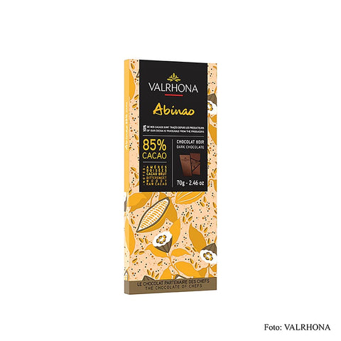 Gebinde-12-Valrhona Abinao - Bitterschokolade, 85% Kakao, Afrika, 70 g