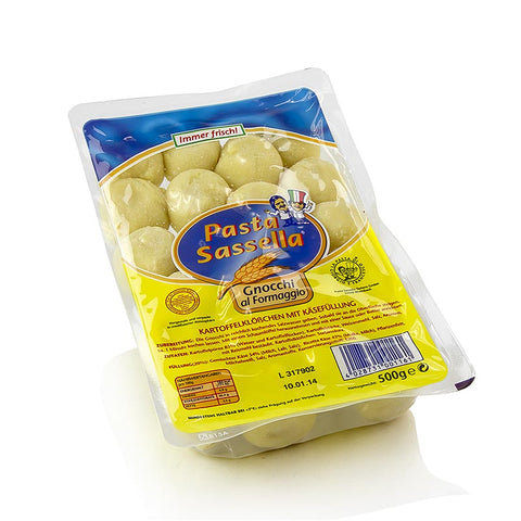 Pack of 12 gnocchi with cheese filling with ricotta, Sassella, 500 g