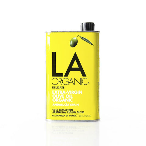 Pack of 12 Extra Virgin Olive Oils, La Ronda Suave Eco (canister by Philippe Starck), Organic, 500 ml