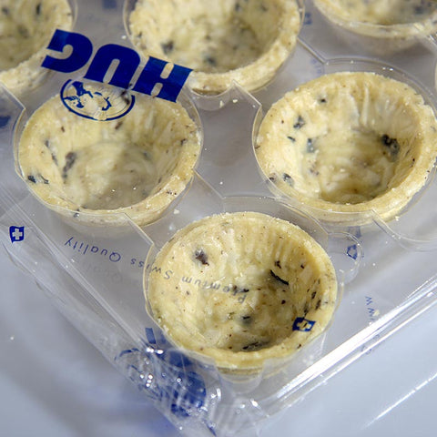 Gebinde-1-Mini Snack-Tartelettes, Oliven-Rosmarin-Teig, rund, ø 4,2 cm, salzig, vegan, 1,02 kg, 160 St