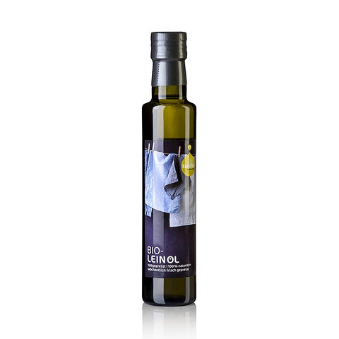 Container of 6 linseed oil, cold-pressed, Fandler, organic, 250 ml