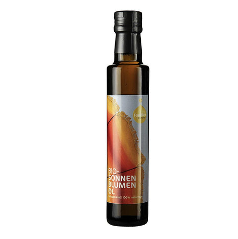 Pack of 6 - Sunflower oil, cold-pressed, Fandler, organic, 250 ml