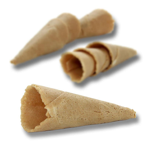 Gebinde-1-Mini-Hörnchen Basic, neutral, ø 2,5x7,5cm, mit Waffelhalter, 325 g, 112 St