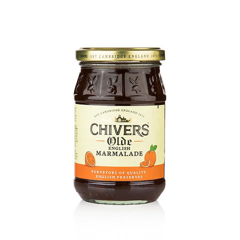Pack of 6 Chivers - Orange Marmalade - with coarsely chopped orange peel, dark &amp; ​​tart, 340 g