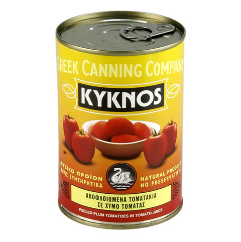 Gebinde-24-Geschälte Tomaten, ganz, Kyknos, Griechenland, 400 g