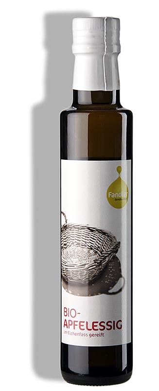 6-pack of apple cider vinegar, from orchard fruit, oak barrel matured, 5% acidity, Fandler, organic, 250 ml
