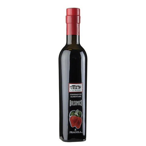 Pack of 6 - Balsamic vinegar seasoning with strawberries, 6% acidity, Casa Rinaldi, 250 ml