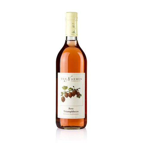 Gebinde-6-van Nahmen - Rote Triumpfbeerensaft (Stachelbeeren), 65% Direktsaft, 750 ml