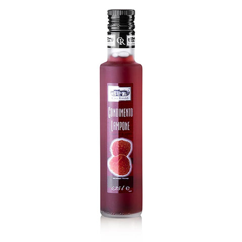 Pack of 12 - Raspberry Vinegar Condiment, red wine vinegar with raspberry juice, 6% acidity, Casa Rinaldi, 250 ml