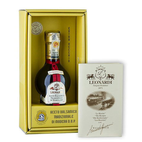 Container 1-Aceto Balsamico Tradizionale di Modena DOP/PDO, Extravecchio, 25 years, Leonardi, 100 ml