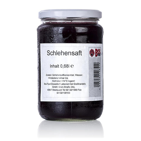 Gebinde-6-BOS FOOD Schlehensaft, naturrein & ungezuckert, 680 ml