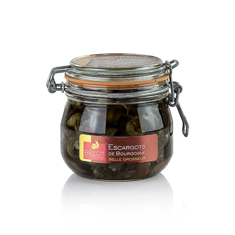 Gebinde-9-Burgunder Schnecken, groß, Gemüsefond, Billot, 400 g, 60 St