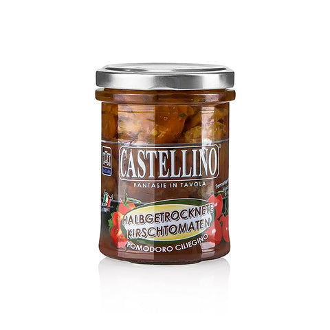 Gebinde-6-Eingelegte halbgetrocknete Kirschtomaten, in Sonnenblumenöl, 180 g
