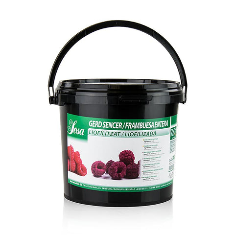 Gebinde-2-Sosa Gefriergetrocknete Himbeeren, ganz (38637), 375 g
