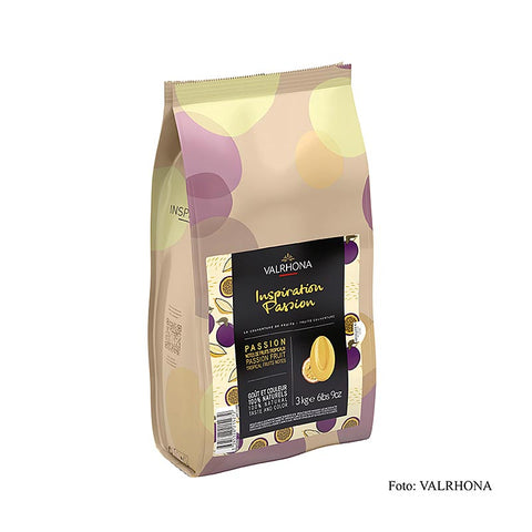 Gebinde-3-Valrhona Inspiration Passionsfrucht - Spezialität mit Kakaobutter, 3 kg