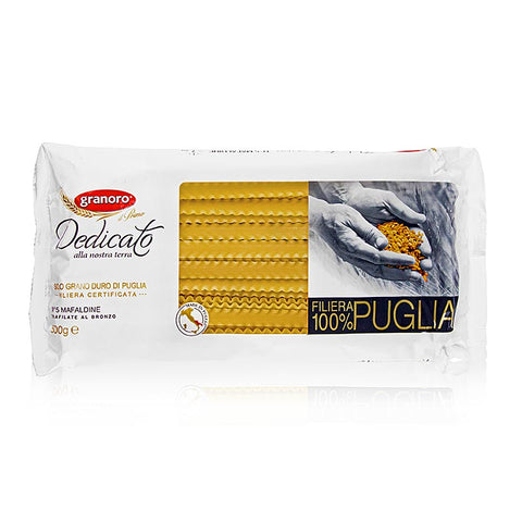 Gebinde-20-Granoro Dedicato - Mafaldine, gewellte Bandnudel/Strumpfband (10mm), No.5, 500 g