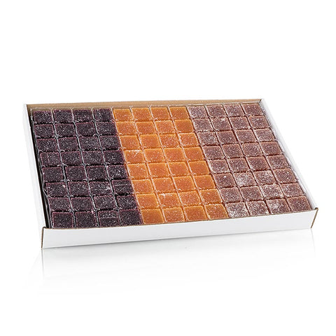 Gebinde-7-Valrhona "Pate de Fruits", 6 Sorten Fruchtgelees, 1,8 kg, 192 St