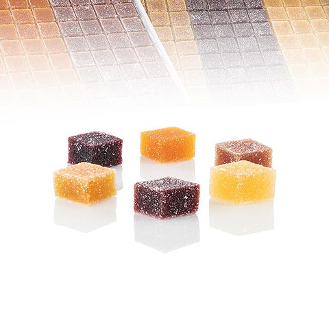 Gebinde-7-Valrhona "Pate de Fruits", 6 Sorten Fruchtgelees, 1,8 kg, 192 St