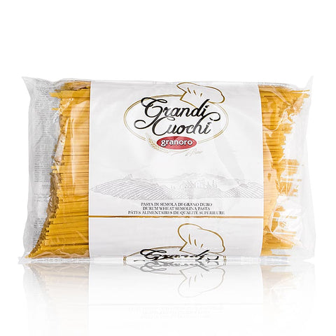 Gebinde-4-Granoro Lingue di Passero, Bandnudel, 3mm, No.3, 3 kg