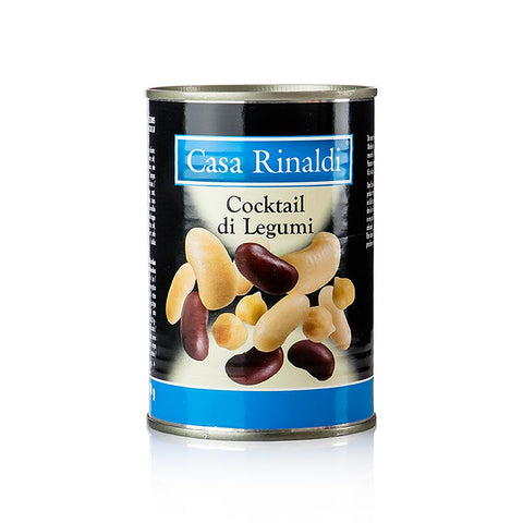 Gebinde-24-Bohnen Mischung (weiß, rot, Cannellini Bohnen & Kichererbsen), Casa Rinaldi, 400 g