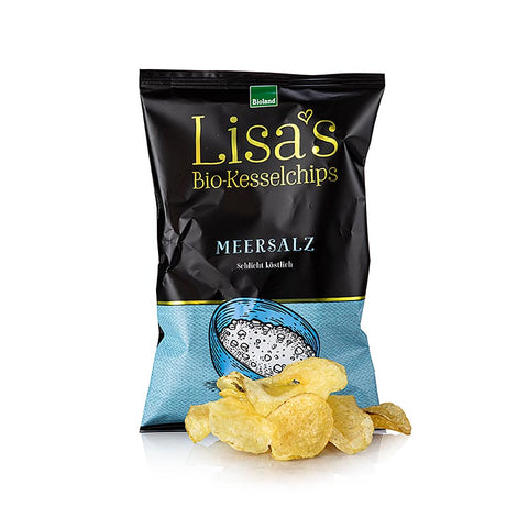 Gebinde-24-Lisa´s Kartoffel-Chips, im Kessel gebacken, mit Meersalz, BIO, 50 g