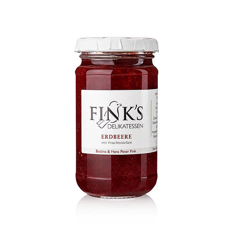 Gebinde-6-Erdbeer Leichtkonfitüre, Fink´s Delikatessen, 220 g