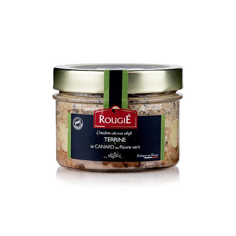 Gebinde-12-Terrine von Entenfleisch, mit grünem Pfeffer, Rougie, 180 g
