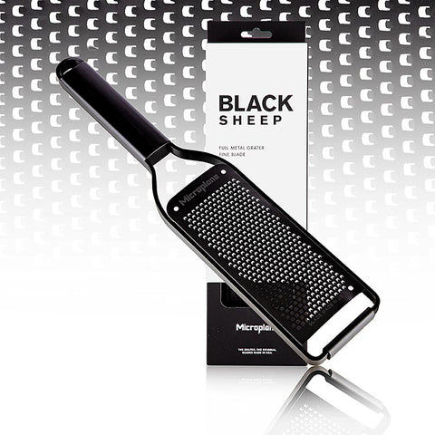 Reibe Microplane Black Sheep, Fine Grater, schwarzer Edelstahl (43004), 1 St