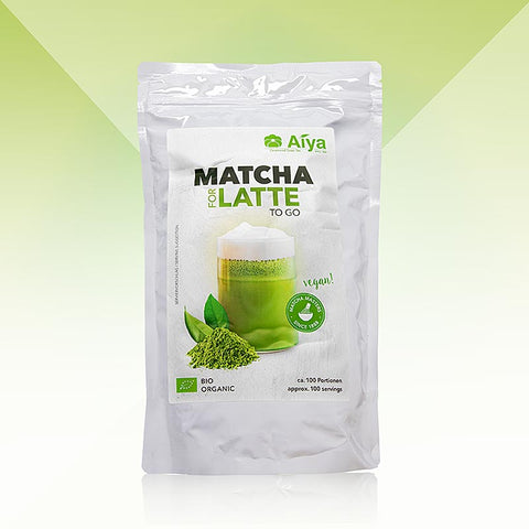 AIYA Professionals - Matcha for Latte, green tea mix, organic, 1 kg