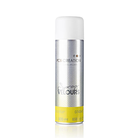 Decorative spray, yellow velvet effect, with dye, PCB (74345), 500 ml