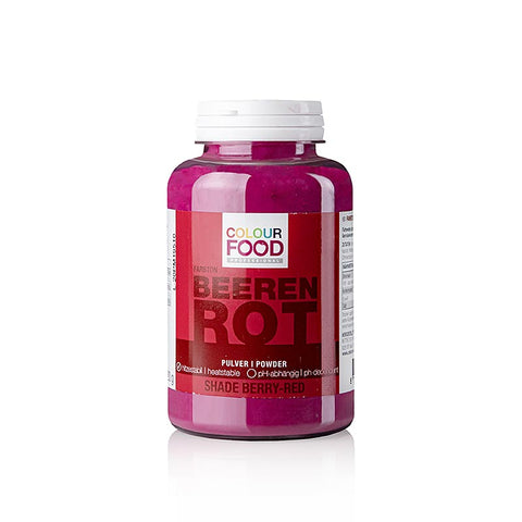 BColors Food Coloring - Berry Red, Powder, Fat &amp; Water Soluble, Vegan, 120 g