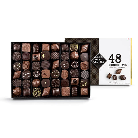 Set No. 48 - 48 assorted chocolates, Michel Cluizel (13048), 525 g, 48 pieces
