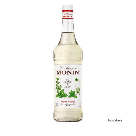 Monin - Mojito Mint Sirup, weiß (mit Rumgeschmack), 1 l