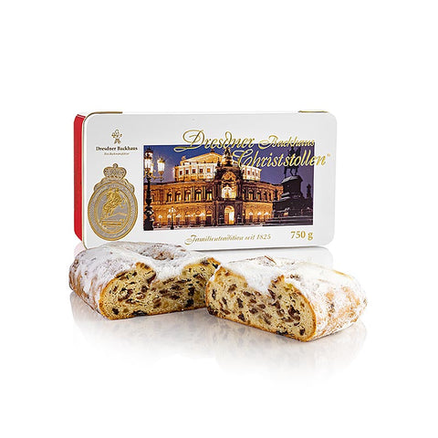 Dresdner Backhaus Christstollen, g.g.A., in Schmuckdose, 750 g