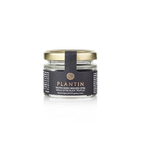 Gebinde-1-Winteredeltrüffel extra (Tuber Melanosporum), ganze Trüffel, rund, Plantin, 15 g