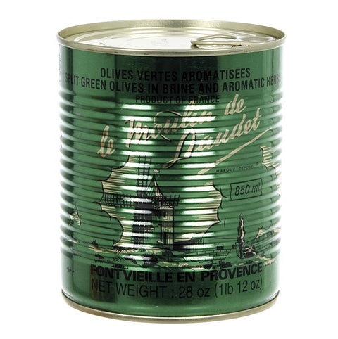 Green olives, pitted, with Provençal herbs, in brine, 800 g