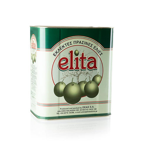 Green olives, pitted, Mamuth, in brine, 8.3 kg