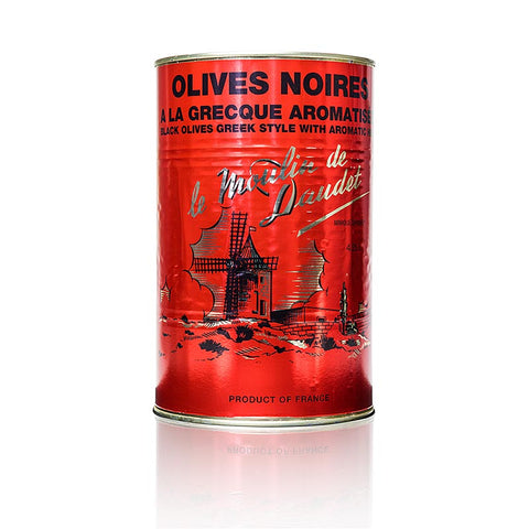 Black olives, pitted, with Provençal herbs, in sunflower oil, 3 kg