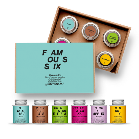 FAMOUS SIX - Top Seller | Spice Set | Gift Box of 6