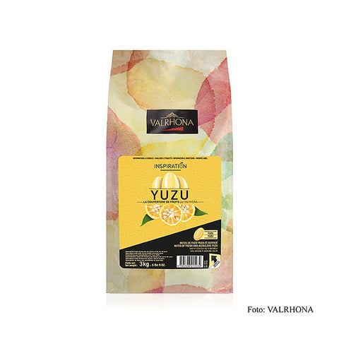 Valrhona Inspiration Yuzu - Yuzuspezialität mit Kakaobutter, 3 kg