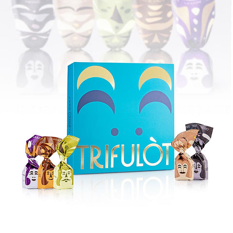 Mini Trüffelpralinen "trifulòt", in Geschenkbox, 5 Sorten, ca. 7 g, Tartuflanghe, 260 g