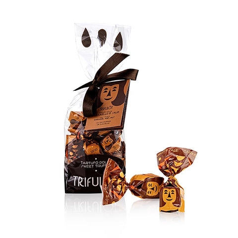 Mini Trüffelpralinen "trifulòt", Karamell & Salz, ca. 7 g, Tartuflanghe, 180 g